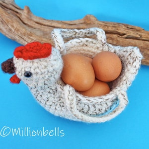 Chicken Egg Basket Bowl Easter Spring Amigurumi PDF Crochet Pattern