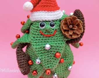 Amigurumi Christmas Tree CROCHET PATTERN PDF Doll Toy Festive Home Decor Xmas