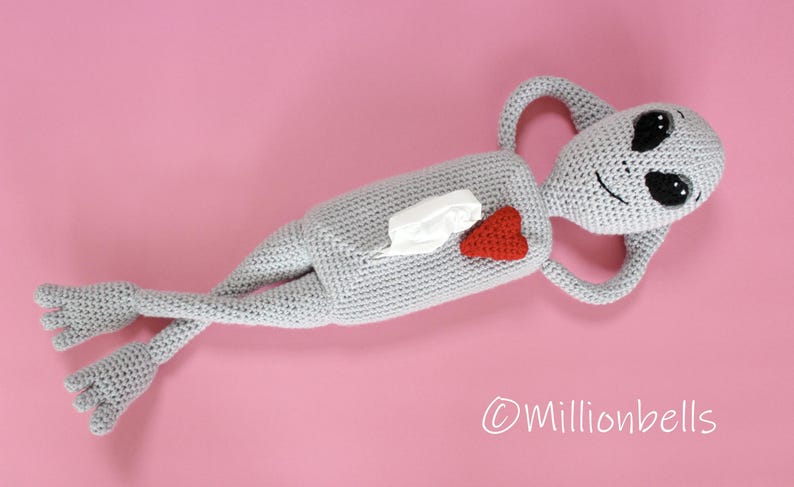 Alien Autopsy Tissue Holder PDF CROCHET PATTERN Box Cover Cozy ...