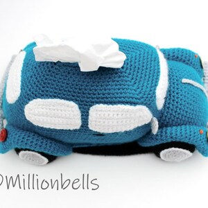 Tissue Holder Classic Beetle Crochet Pattern PDF Home Decor Vintage Retro Car image 7