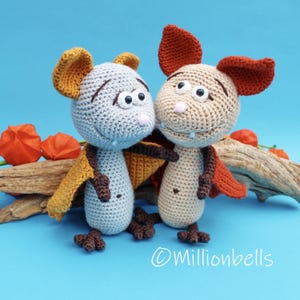 Amigurumi Friendly Bat PDF CROCHET PATTERN Halloween Decoration Toy Figurine Creepy Adorable Vampire