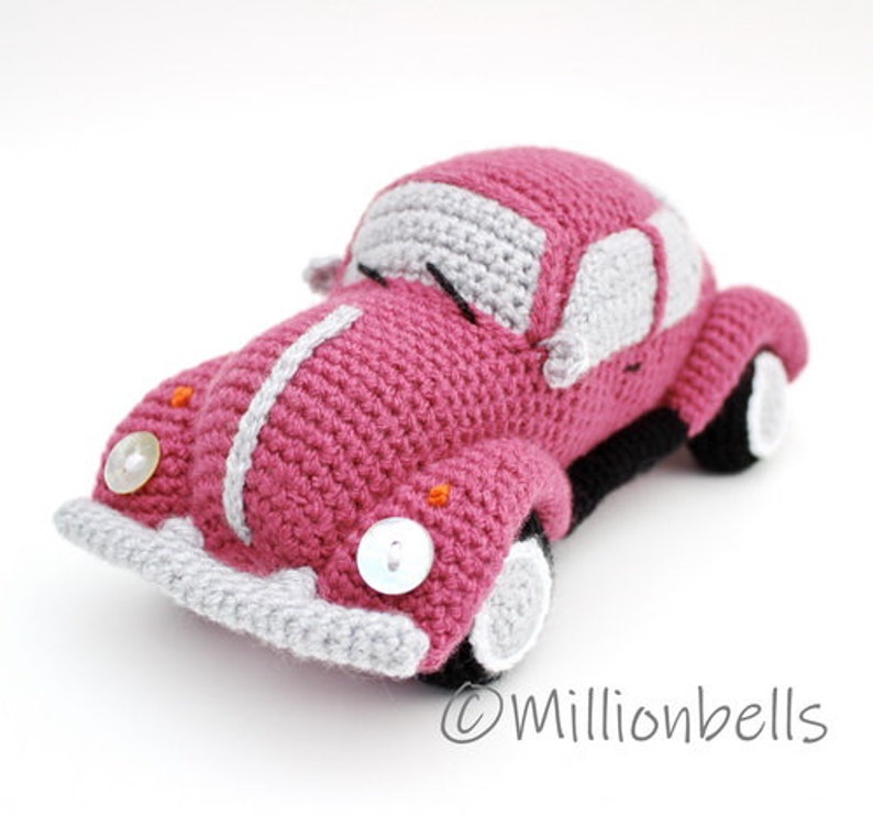 Amigurumi Beetle Bug Classic Retro Vintage Car Toy CROCHET PATTERN PDF image 7