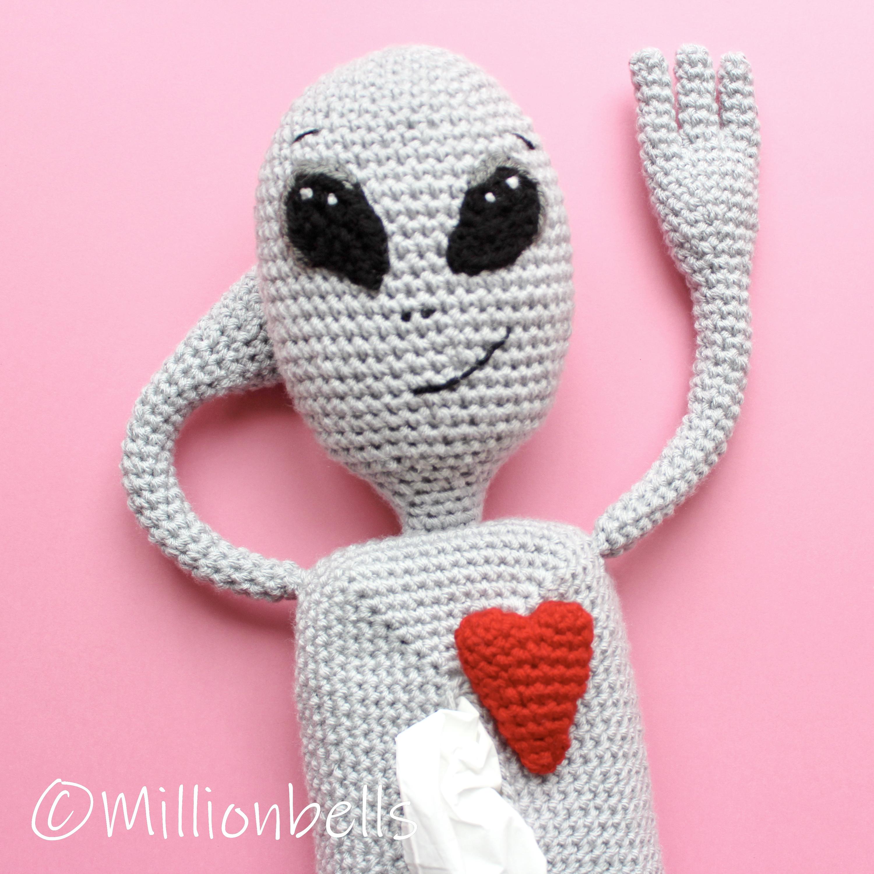Alien Autopsy Tissue Holder PDF CROCHET PATTERN Box Cover Cozy ...