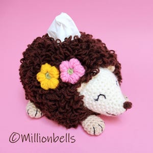 Tissue Holder Hedgehog CROCHET PATTERN PDF Home Decor Toy Amigurumi Animal Woodland Box Cover