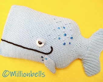 Whale Hot Water Bottle Cover PDF Crochet Pattern Animal Hottie Cosy