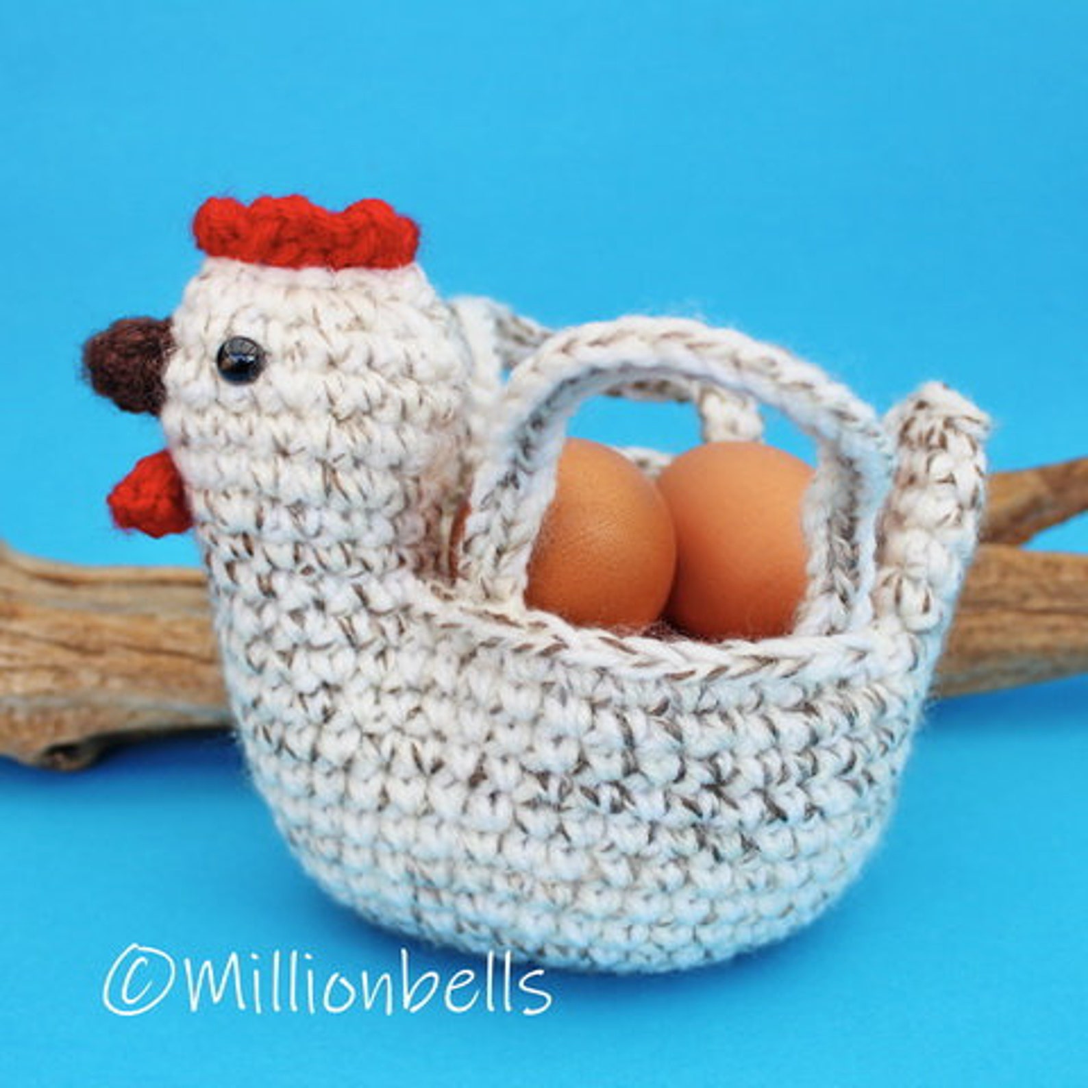 Chicken Egg Basket Bowl Easter Spring Amigurumi PDF Crochet Etsy