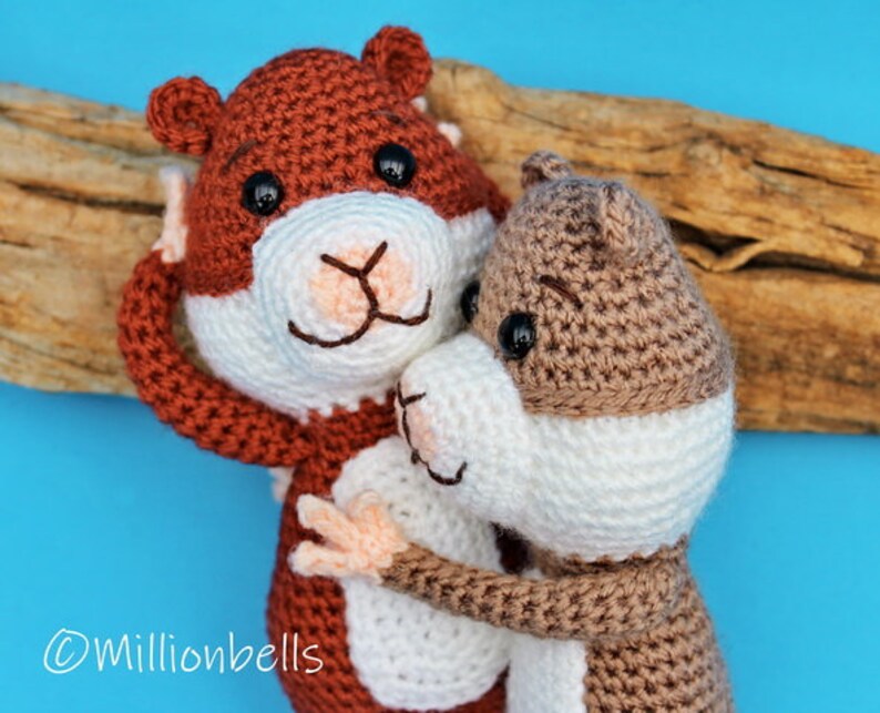 Haakpatroon Hamster Knuffel Dieren Haken Patroon PDF Knaagdier Etsy