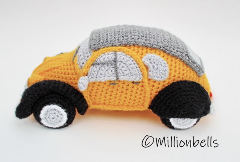 Amigurumi 2CV Inspired French Classic Car Crochet PATTERN PDF Dodoche image 9