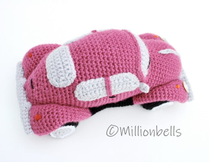 Amigurumi Beetle Bug Classic Retro Vintage Car Toy CROCHET PATTERN PDF image 9