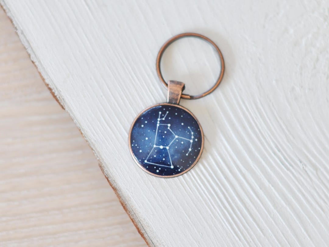 Orion Keychain Galaxy Cosmic Orion's Belt Constellation Etsy
