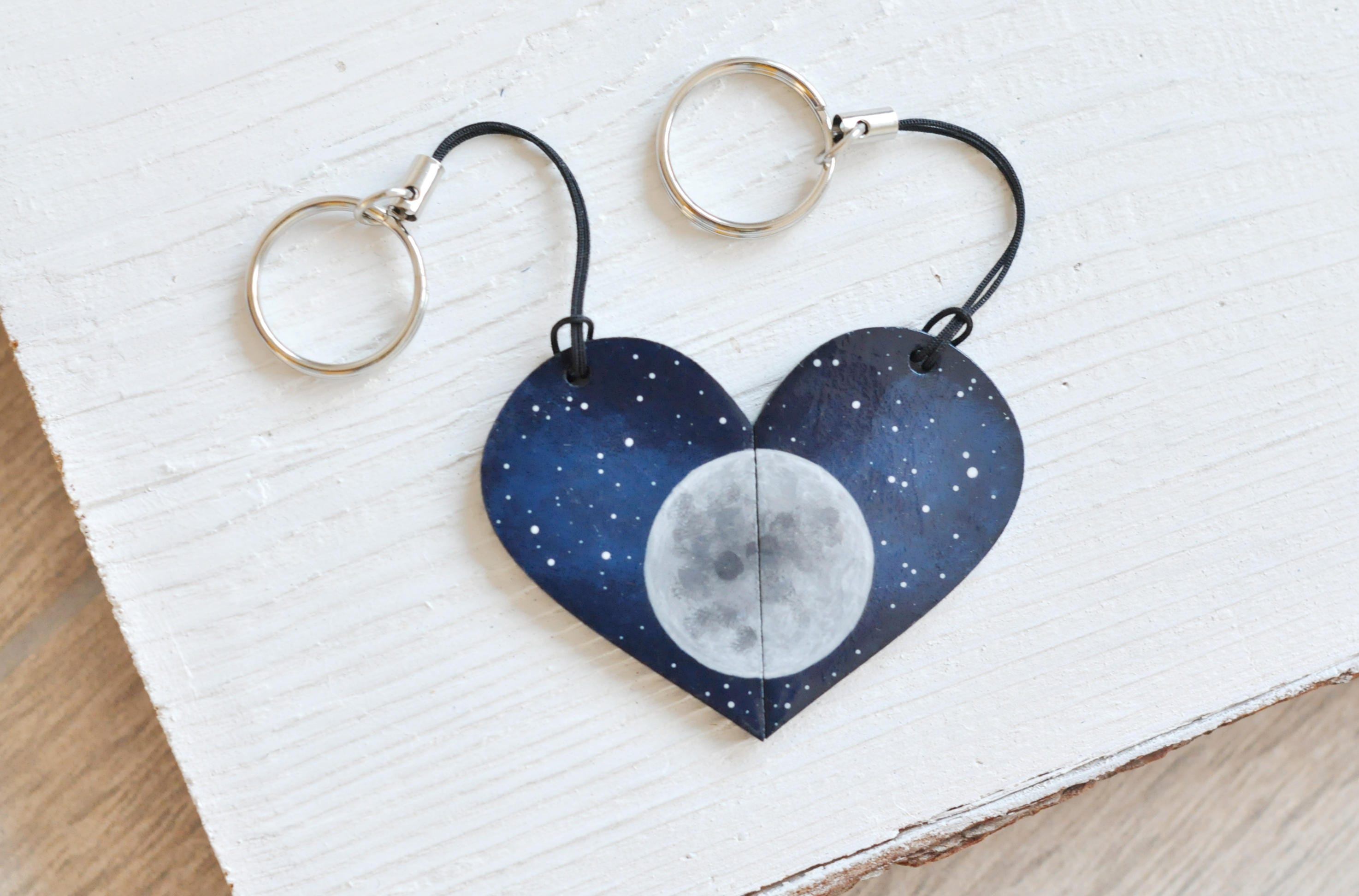 Love Half Moon Keychain