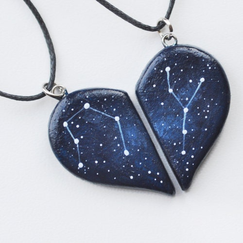 Half Heart Necklace Anniversary Gift 
