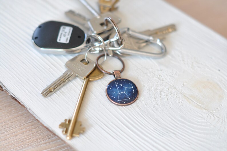 Orion keychain Galaxy Cosmic Orion's belt Constellation Etsy
