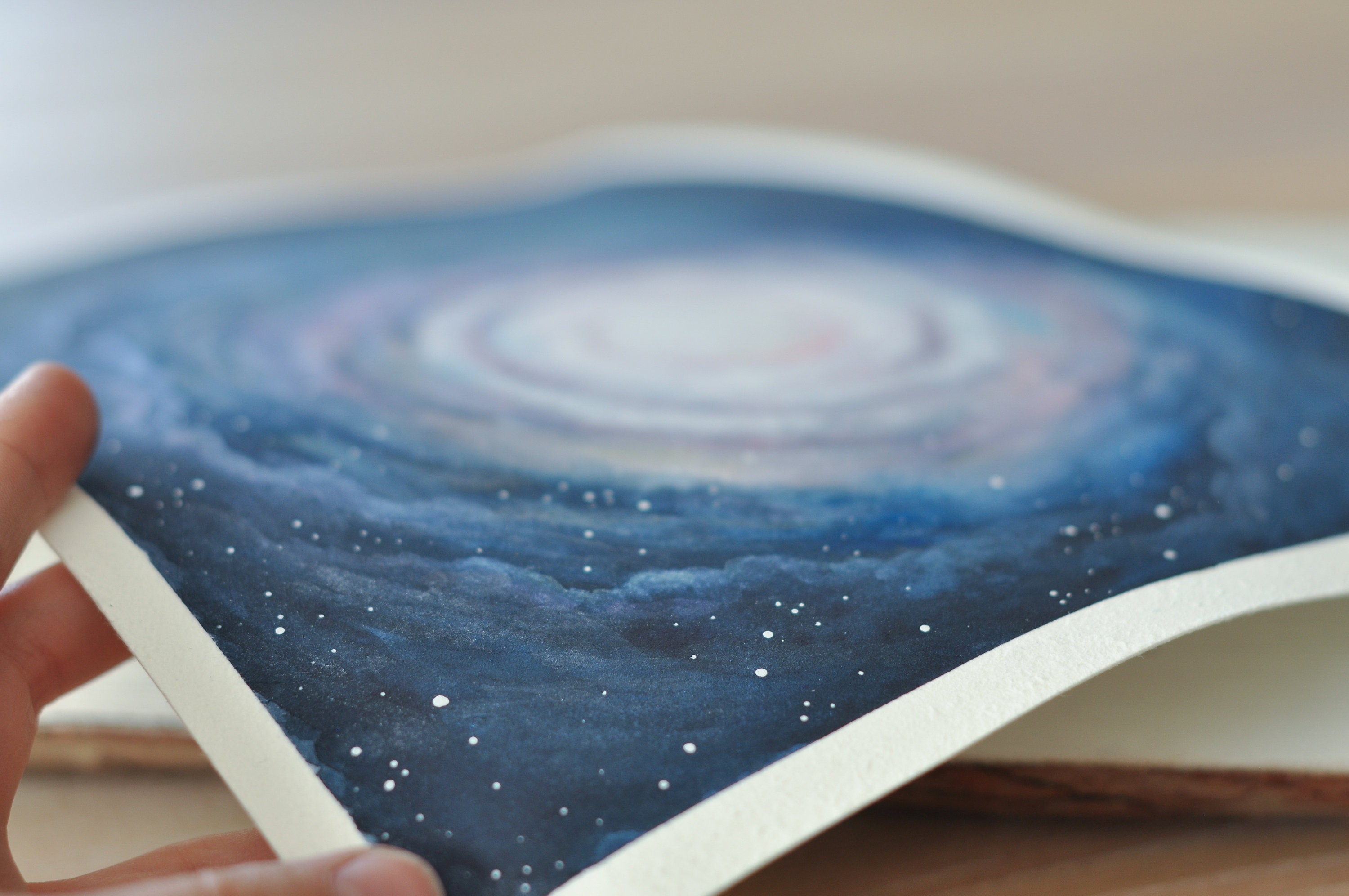 Weltraumbild Galaxie Zeichnung Universum Bild Aquarell | Etsy