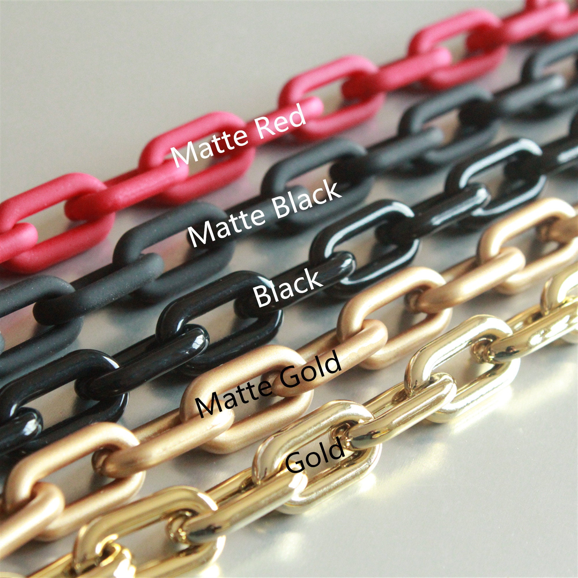 50pcs Oval Acrylic Chain Linkstop Quality Plastic Chain Etsy Canada