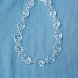 3feet Clear White Oval Acrylic Chain,Transparent Plastic Chain, Necklace Bracelet Earring Chain,Size 24mmx18mm