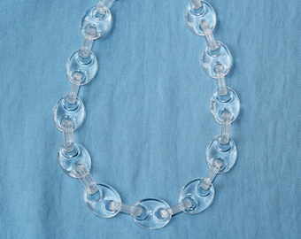 Clear Chain Link Necklace