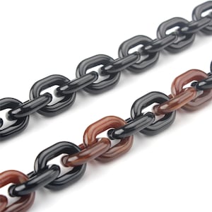 Oval Chunky Acrylic Chain, Plastic Chain, Decor Chain, Open Link