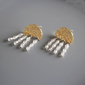 Rain Statement Earring, Dangle Handmade Earring, 1 Pair