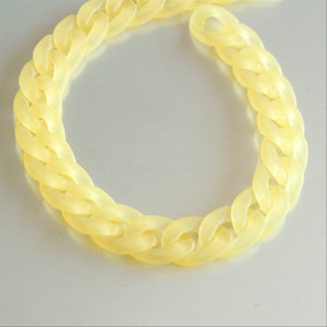 20pcs Iridescent Clear White Oval Acrylic Chain Links, Top Quality Plastic  Chain Links, Open Link per