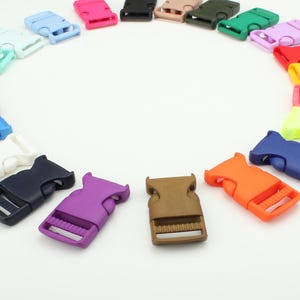 1Pair Plastic Quick Release Buckle, Strap Buckle, 22 Colors