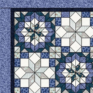 EPP Quilt Pattern - Hand sewing - English Paper Piecing Pattern, PDF Download, printable templates, paper pieced quilt blocks
