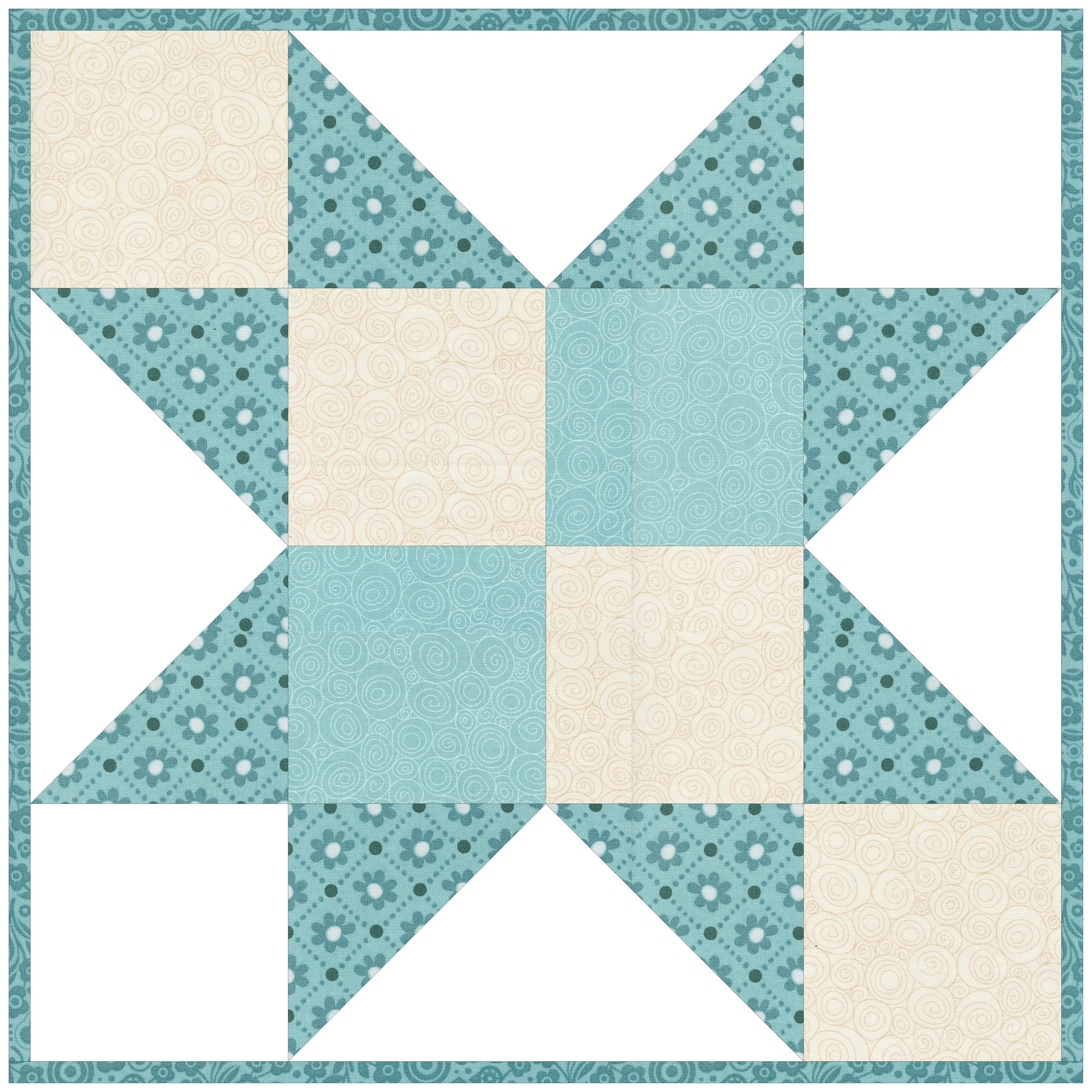 Winged Quilt Pattern Winged Four Patch Quilt Block Pattern, Foundation Paper Piecing ...