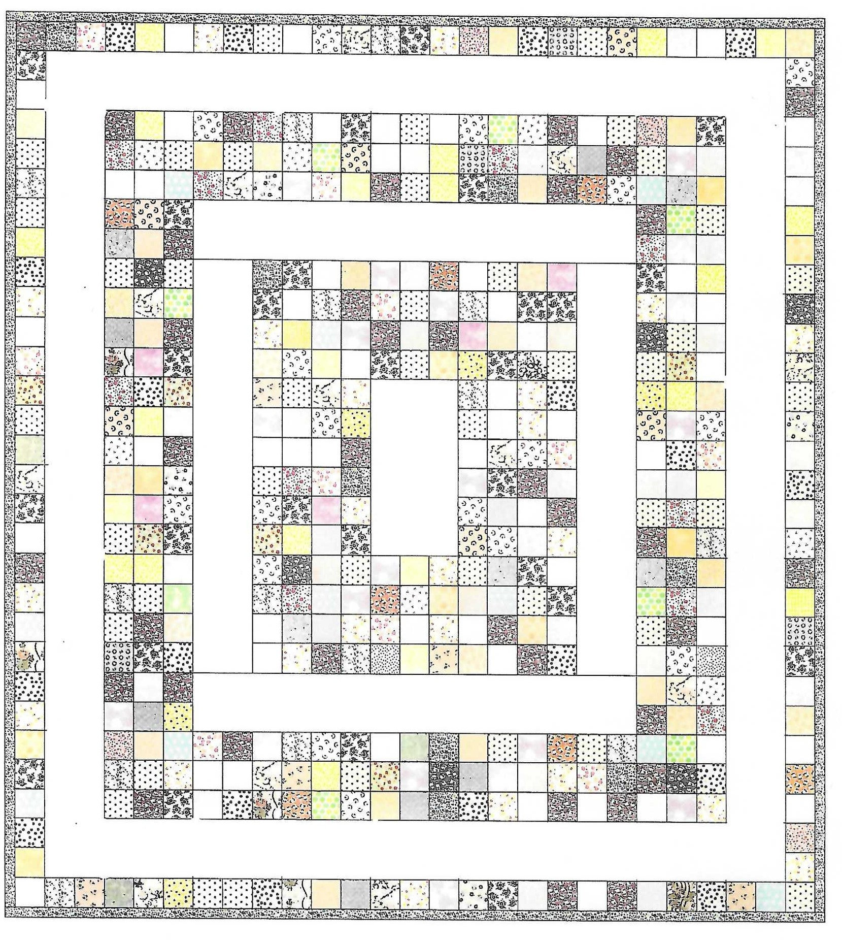 Scrappy Quilt Pattern PDF | Easy Beginner Quilt Pattern | Scrap Buster ...