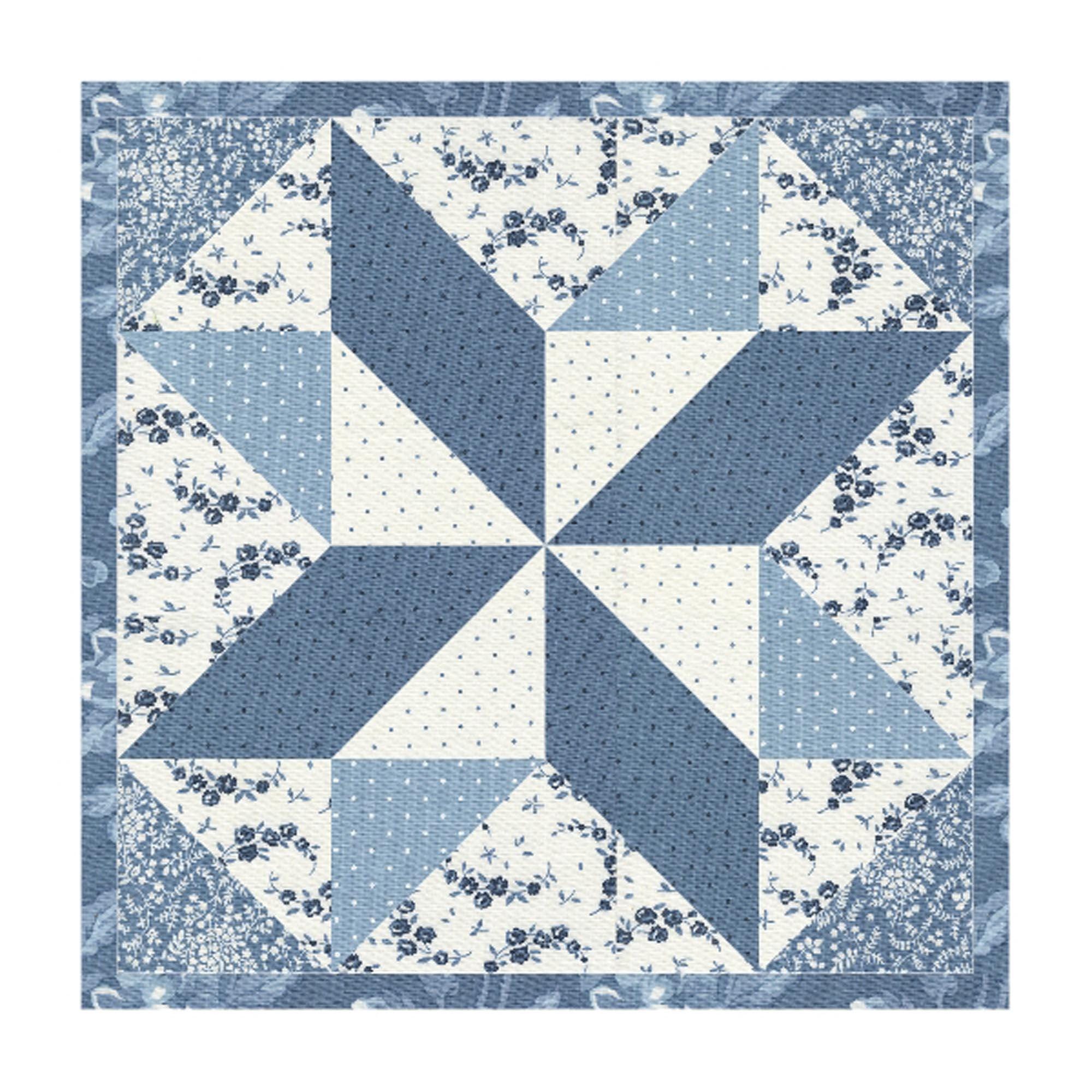 Star Quilt Block Pattern | FPP Foundation Paper Piecing PDF | 7 Sizes ...