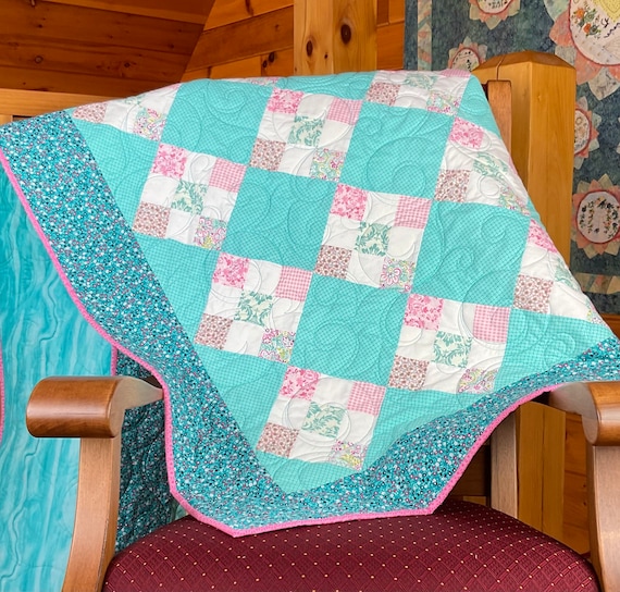 Nine patch baby quilt best sale