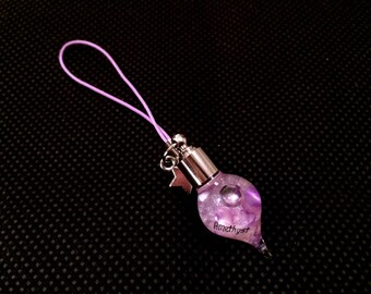 Steven Universe Amethyst Glass Vial Charm Accessory