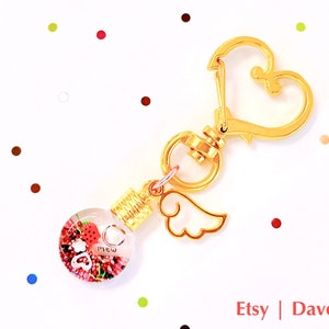 Tokyo Mew Mew Power Inspired Character Merch Glass Vial Keyring Charm Accessory