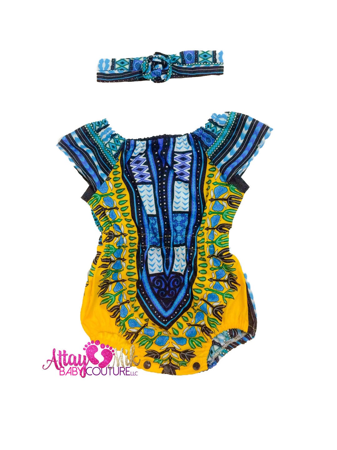 Ready to Ship. Baby African Clothing .african Romper. Baby Dashiki