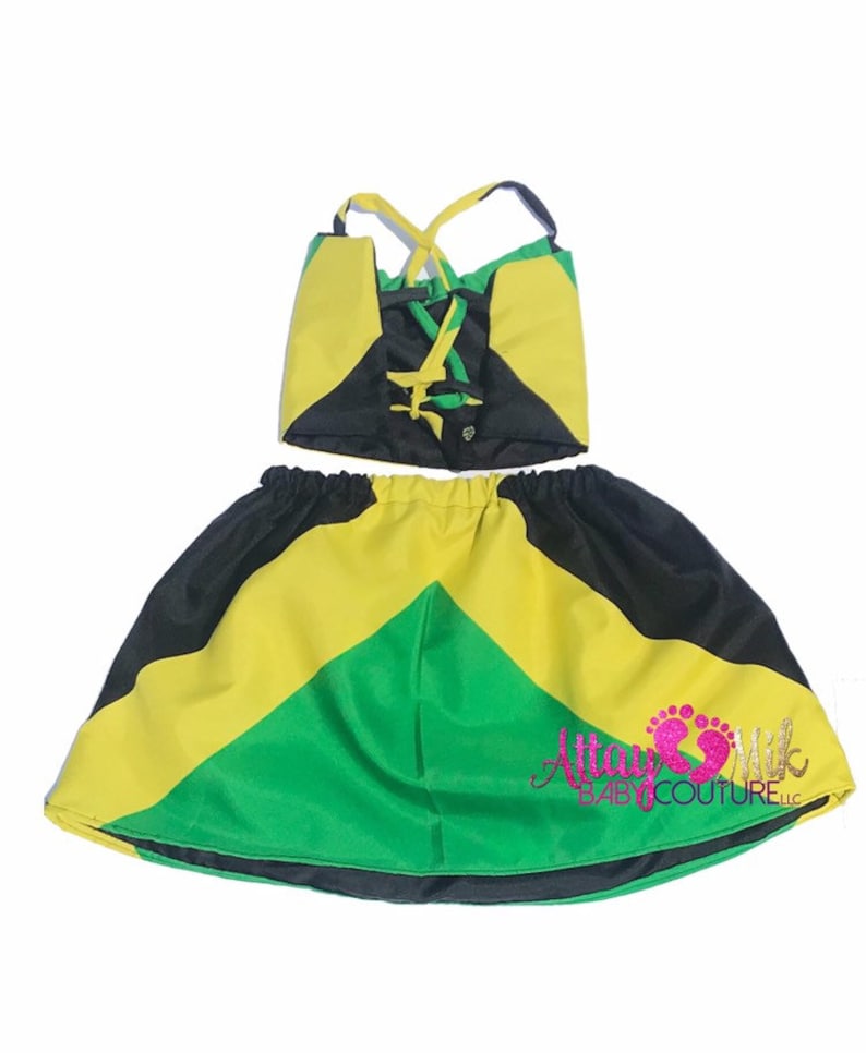 Jamaica Clothing. Baby Ethnic Jamaican Skirtbig Hairbaby Etsy