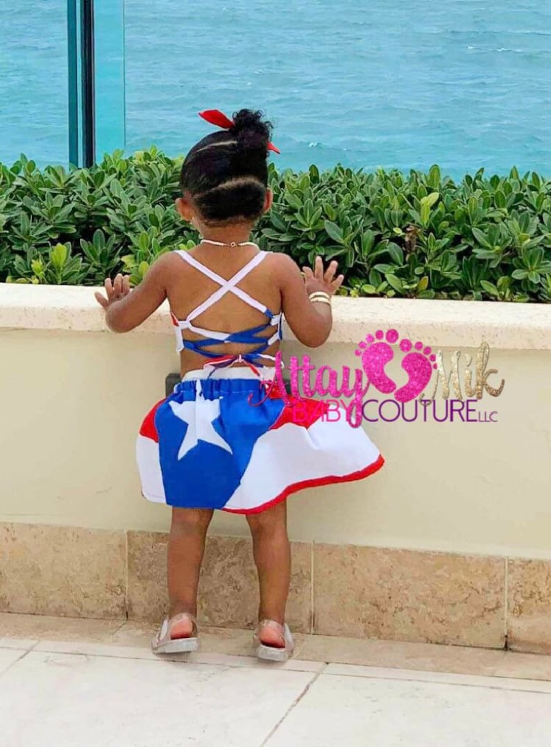 Puerto Rico Clothing. Baby Puerto Rican Skirt . Puerto Rico Etsy