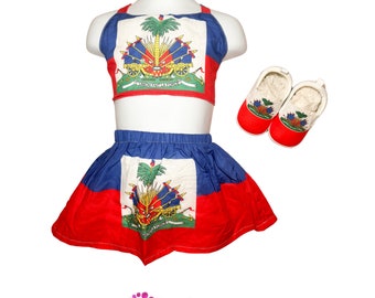 Haiti Flag one piece .Haitian Bodysuit . Flag outfit . Haiti one piece. Haitian Bodysuit . Haitian culture. Baby haitian shoes. Haitian tutu