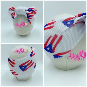Read to ship Rico Clothing. Baby Puerto Rican headband. Puerto Rico flag headband. flag headband Puerto Rico clothing. Puerto Rican