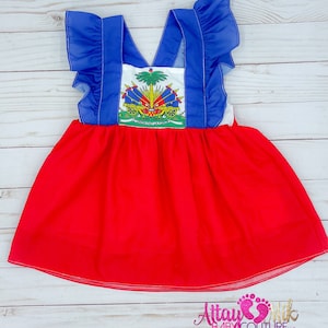 Haiti clothing for babies. Haiti clothing. Haitian flag. Haitian outfit. Haitian Skirt. Haitian Clothes. Haiti flag cultural outfit