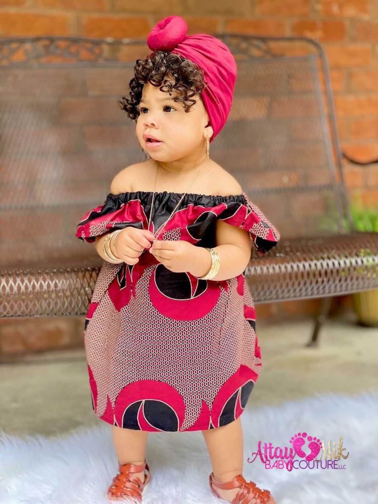 Baby african clothing .Kids African dress. Baby Off shoulder Etsy