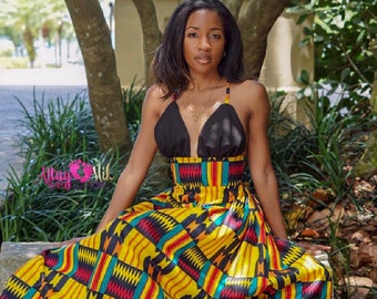 princess polly baby blue dress Black Hip Dress With Printed African Kente Cloth Pattern