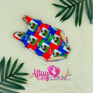 Haiti clothing for babies. Haiti clothing. Haitian flag. Haitian outfit. Haitian swimsuit for babies. Haiti Clothes. Haiti flag cultural.