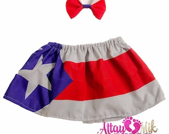 Puerto Rico Clothing. Baby Puerto Rican skirt . Puerto Rico flag skirt.  flag skirt. Puerto Rico clothing. Puerto Rican carnival clothes