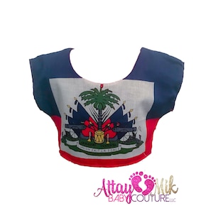 Haiti clothing for babies. Haiti clothing. Haitian flag. Haitian outfit. Haitian shirt. Haitian Clothes. Haiti flag cultural outfit