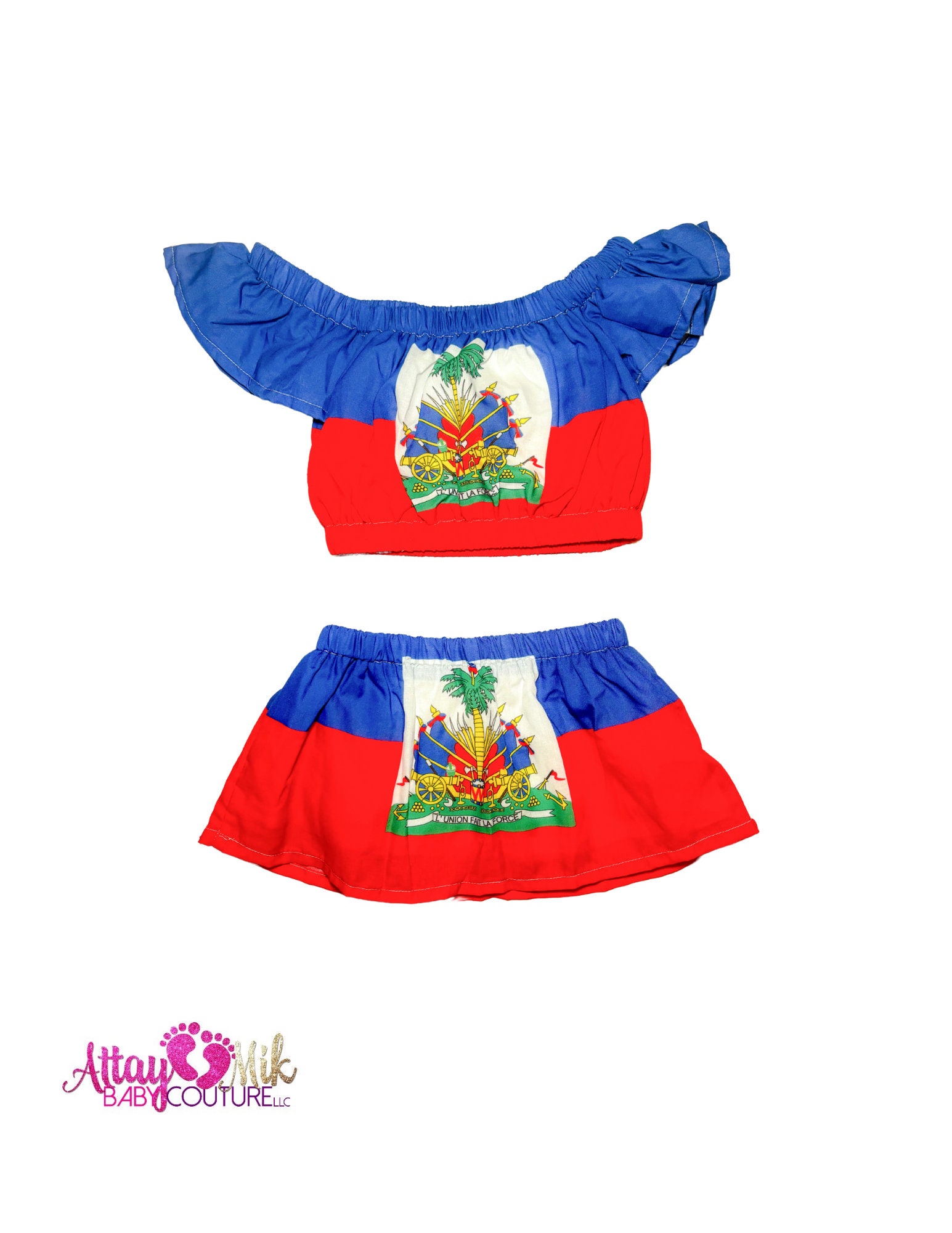 Ready to ship. Haiti clothing for babies. Haiti clothing. Haitian flag. Haitian outfit. Haitian. Haitian Clothes. Haiti flag cultural outfit