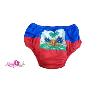 Haiti clothing for babies. Haiti clothing. Haitian flag. Haitian outfit. Haitian Diaper Cover. Haitian Clothes. Haiti flag cultural outfit