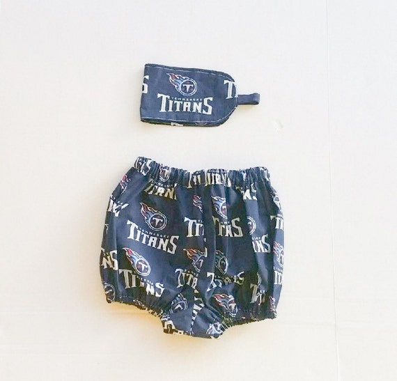 Baby sports team bloomers. Titans bloomers with headband. Etsy