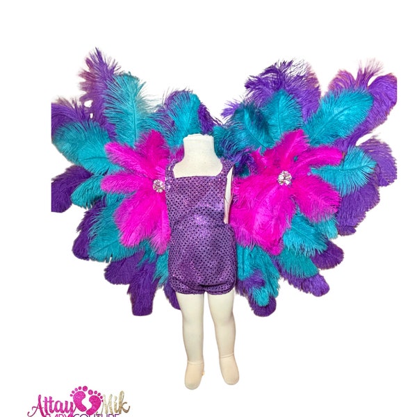 Carnival costume Caribbean set. Carnival costume. Carnival costume. Caribbean set full coverage. Carnival costume Caribbean set with wings.