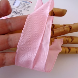 3 meters Da Vinci Artfleur Pink Vintage Ribbon With Wire Edge width 25mm