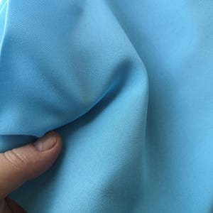 Sky Blue Gabardine Fabric Cut – Polyester, 1m x 1.5m