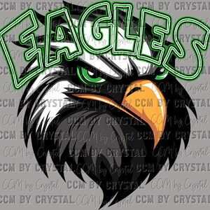 Eagles Mascot PNG Digital Download
